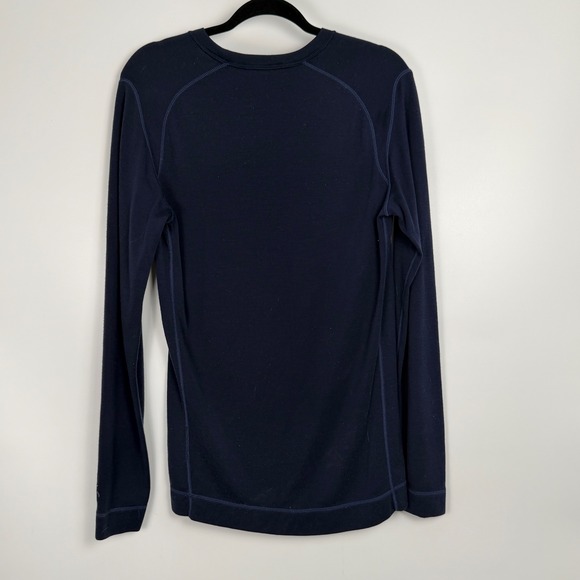 Smartwool Men's Navy Blue Merino Wool Long Sleeve Base Layer Sweater Size Medium - Picture 7 of 8